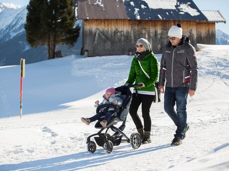 Winter hiking with eBuggy in Serfaus-Fiss-Ladis in Tyrol | © Andreas Kirschner