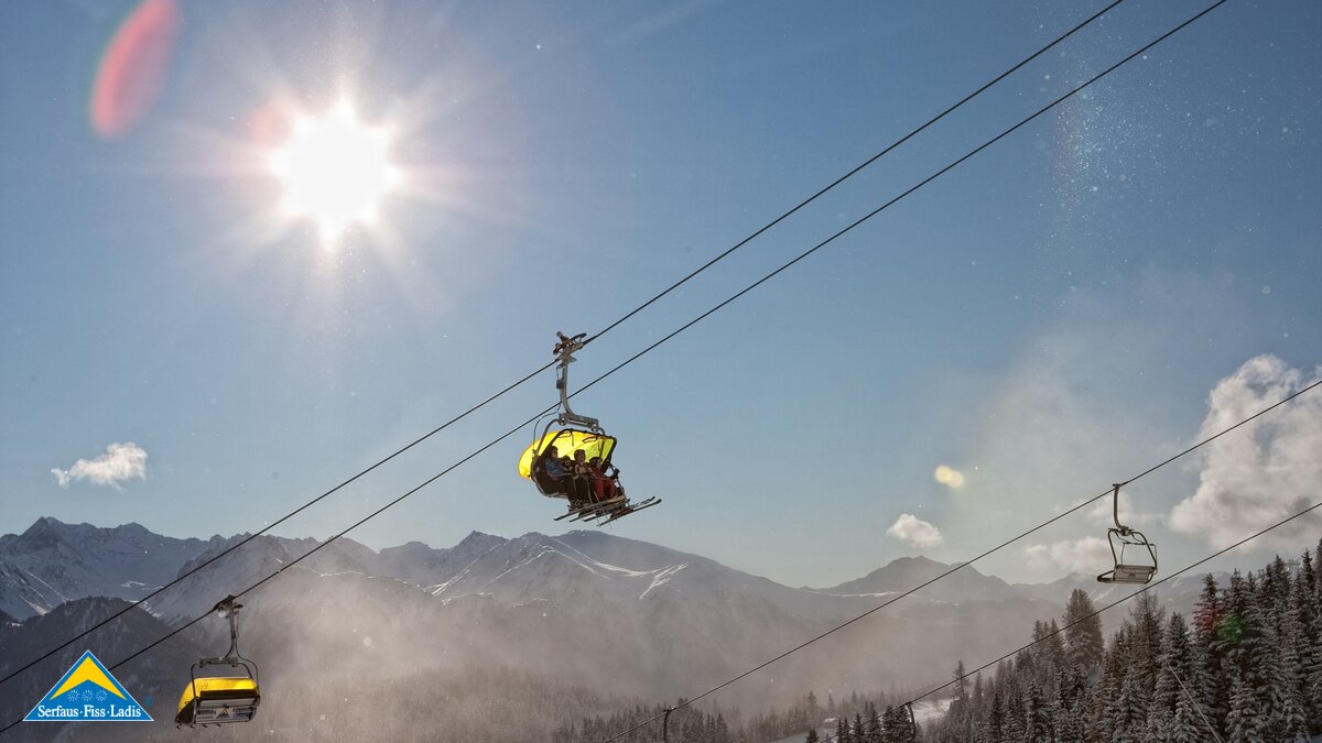 Sattelbahn im Sonnenschein | © Serfaus-Fiss-Ladis/Tirol