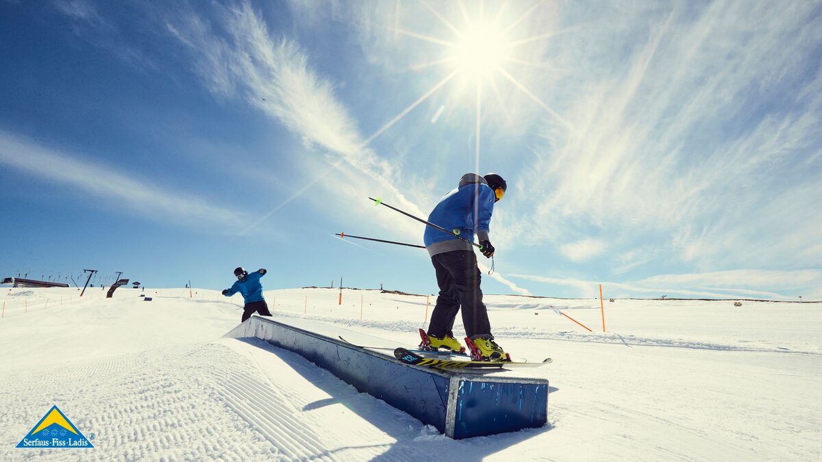 Fun im Snowpark in Serfaus-Fiss-Ladis in Tirol  | © Serfaus-Fiss-Ladis Marketing GmbH | christianwaldegger.com 