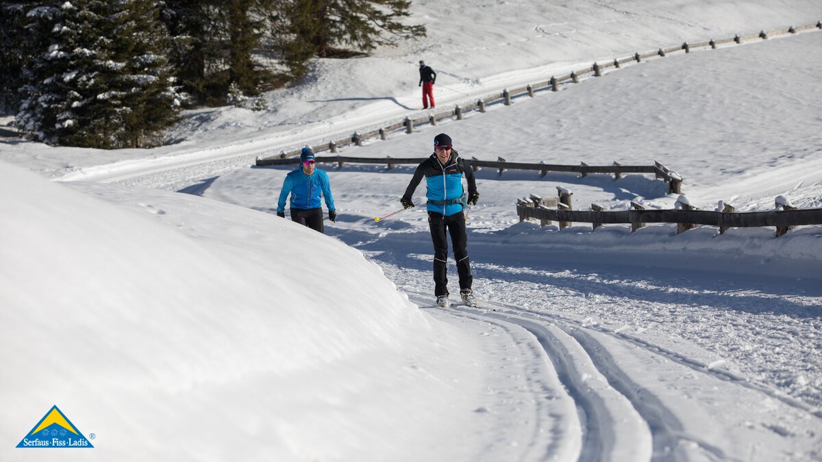 Langlaufen auf den zahlreichen Langlaufloipen in Serfaus-Fiss-Ladis in Tirol  | © Serfaus-Fiss-Ladis Marketing GmbH | Andreas Kirschner 