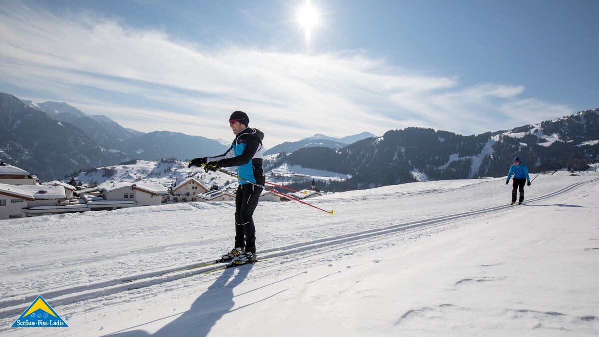 Langlaufen auf den zahlreichen Langlaufloipen in Serfaus-Fiss-Ladis in Tirol  | © Serfaus-Fiss-Ladis Marketing GmbH | Andreas Kirschner 
