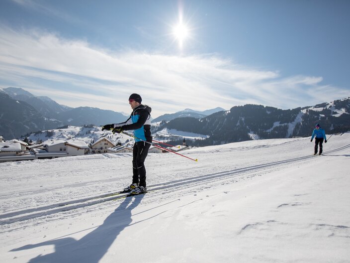 Langlaufen auf den zahlreichen Langlaufloipen in Serfaus-Fiss-Ladis in Tirol  | © Serfaus-Fiss-Ladis Marketing GmbH | Andreas Kirschner 