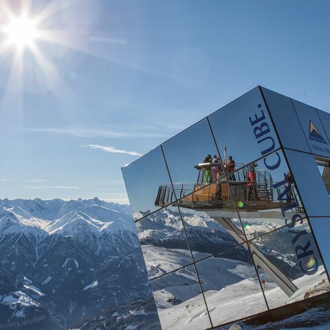 Crystal Cube - Highlight mit Panoramaaussicht | © Serfaus-Fiss-Ladis/Tirol
