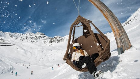 Faulenzen in der Winterlandschaft | © Andreas Kirschner
