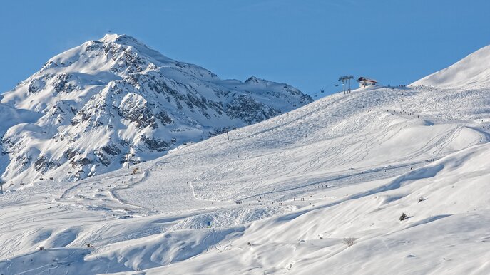 Planseggbahn mit den Fun Areas und Pisten | © Serfaus-Fiss-Ladis/Tirol