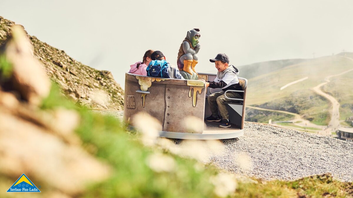 The Golden Man Trail is an interactive theme trail for the whole family in Serfaus-Fiss-Ladis in Tyrol | © christianwaldegger.com