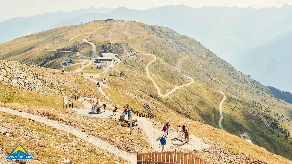 The Golden Man Trail is an interactive theme trail for the whole family in Serfaus-Fiss-Ladis in Tyrol | © christianwaldegger.com