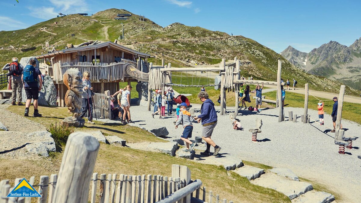 fun and action at the Children's mine in Serfaus-Fiss-Ladis | © christianwaldegger.com