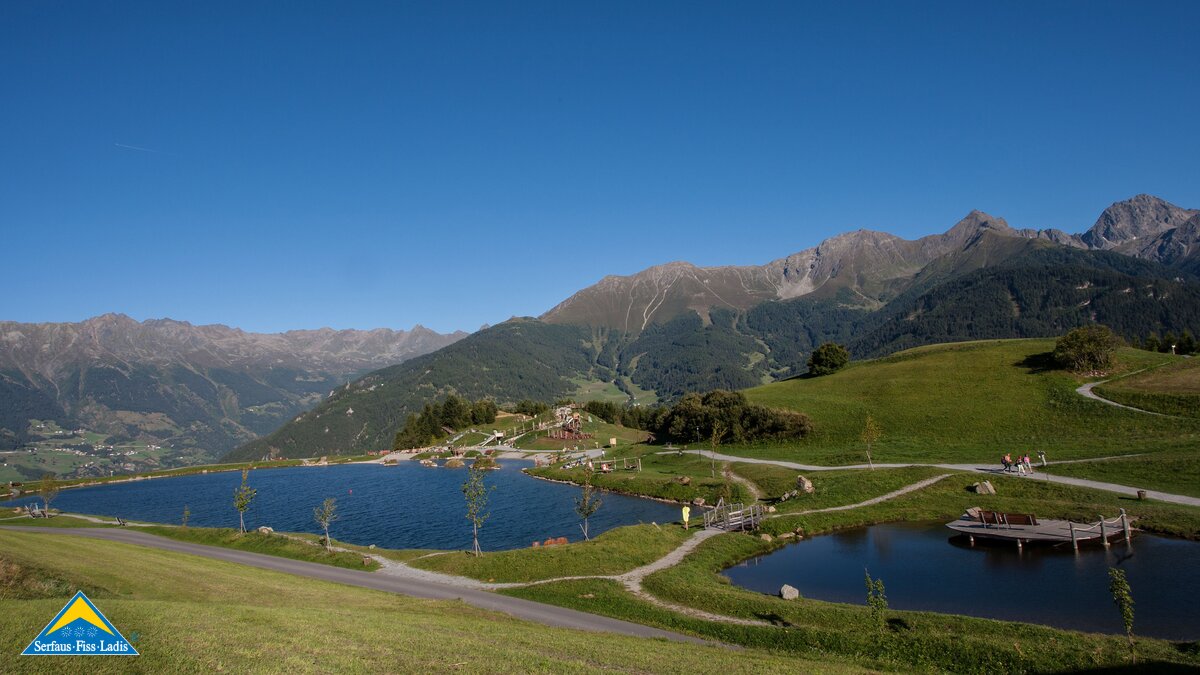 Verbindungsbrücke am Wolfsee in Fiss | © Serfaus-Fiss-Ladis Marketing GmbH
