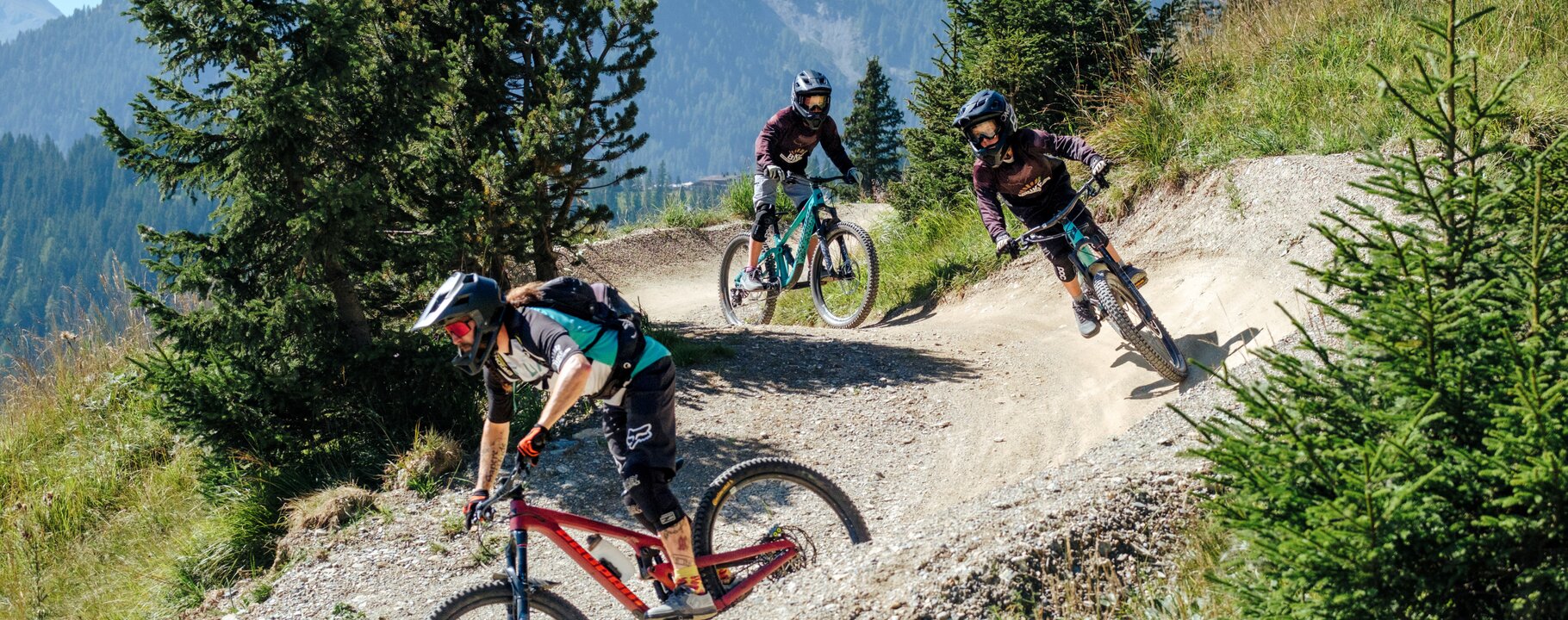 Mountainbiken am Komperdelltrail in Serfaus-Fiss-Ladis | © Christian Waldegger