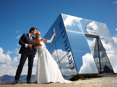 register office at the Crystal Cube in Fiss | © Serfaus-Fiss-Ladis/Tirol