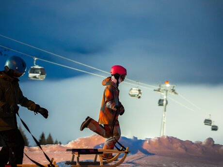 enlighted Mittelabfahrt slope in Serfaus-Fiss-Ladis | © Serfaus-Fiss-Ladis-Marketing GmbH | Markus Lindl