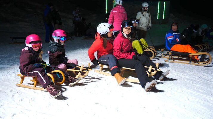 Der Rodel- und Fondueabend in Serfaus Fiss Ladis findet immer am Donnerstag statt | © Serfaus-Fiss-Ladis Marketing GmbH