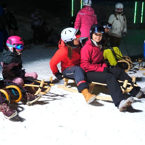 Der Rodel- und Fondueabend in Serfaus Fiss Ladis findet immer am Donnerstag statt | © Serfaus-Fiss-Ladis Marketing GmbH