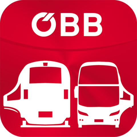 Logo der ÖBB mit stilisiertem Zug und Bus auf rotem Hintergrund | © Serfaus-Fiss-Ladis Marketing GmbH