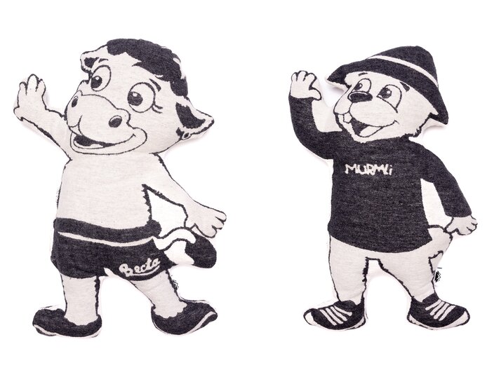 Die Serfaus-Fiss-Ladis Maskottchen Murmli und Berta als Kuscheltiere. | © Serfaus-Fiss-Ladis Marketing GmbH | Fabian Schirgi