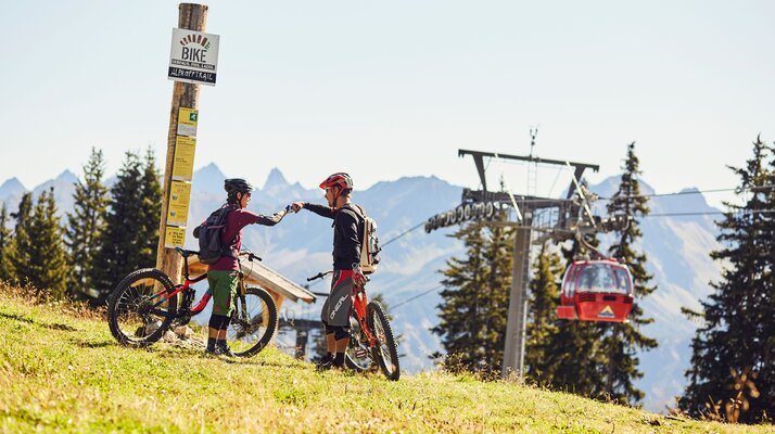 Der Alpkopftrail ist ein Singletrail in der Bike Region Serfaus Fiss Ladis in Tirol Österreich | © Serfaus-Fiss-Ladis Marketing GmbH | Christian Waldegger