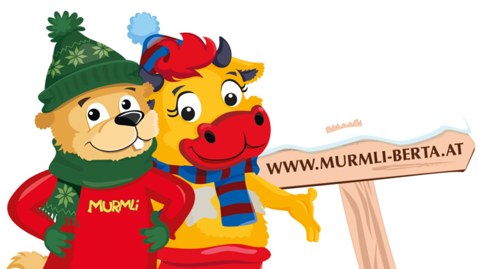 Maskottchen von Serfaus-Fiss-Ladis Murmli und Berta | © Serfaus-Fiss-Ladis Marketing GmbH