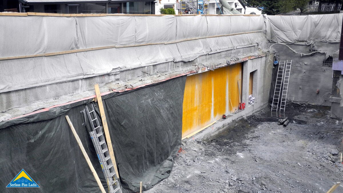 Baublog U-Bahn Serfaus Station Kirche | © Serfaus Fiss Ladis / Tirol