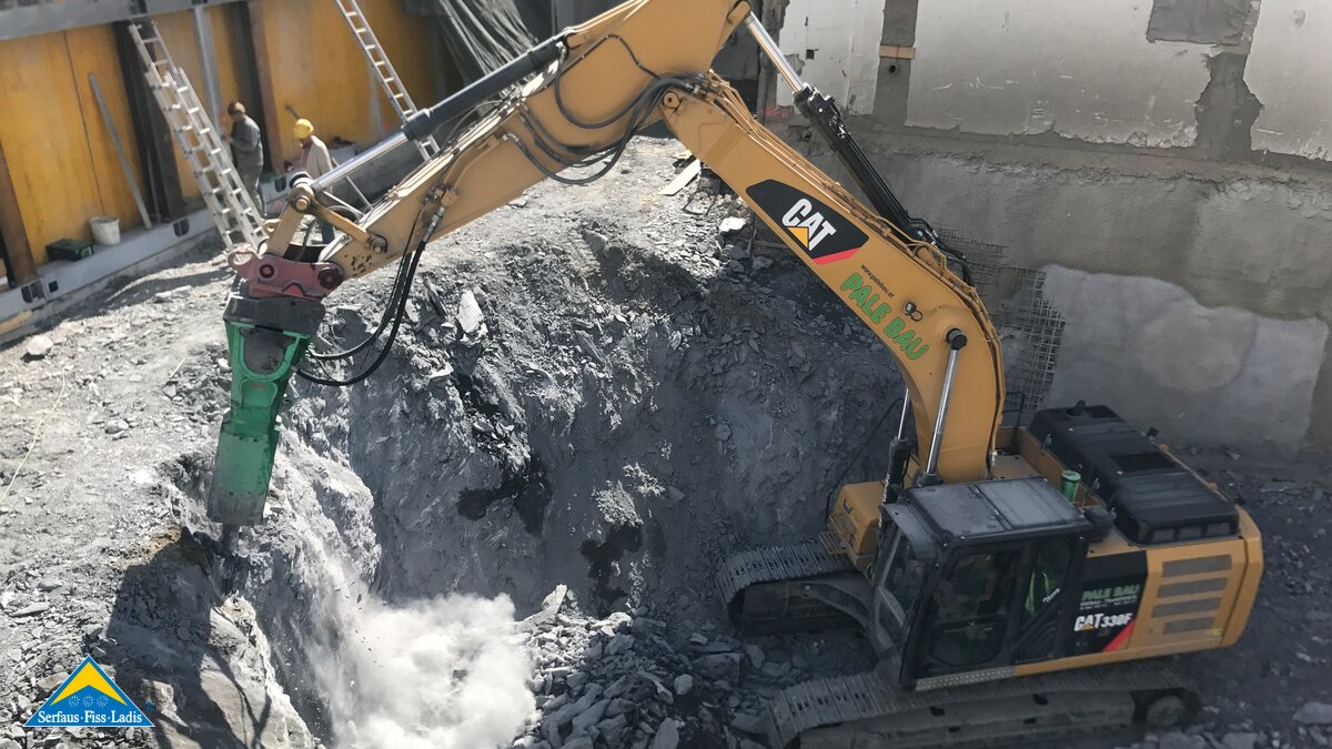 Baublog U-Bahn Serfaus Station Kirche | © Serfaus Fiss Ladis / Tirol