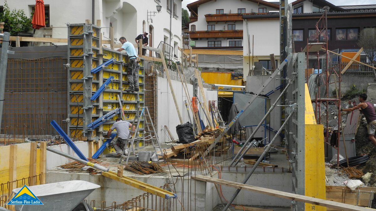 Baufortschritte bei der Station Kirche in Serfaus Fiss Ladis in Tirol | © Serfaus Fiss Ladis