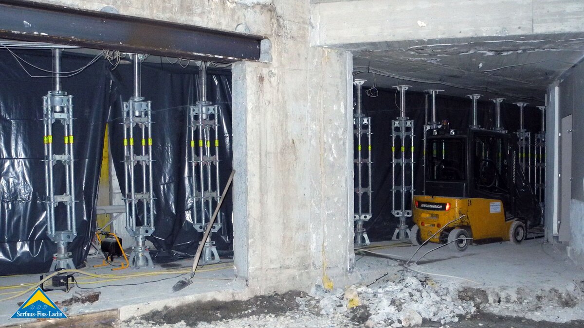 So präsentiert sich aktuell die Station Seilbahn der U-Bahn in Serfaus Fiss Ladis in Tirol | © Serfaus Fiss Ladis