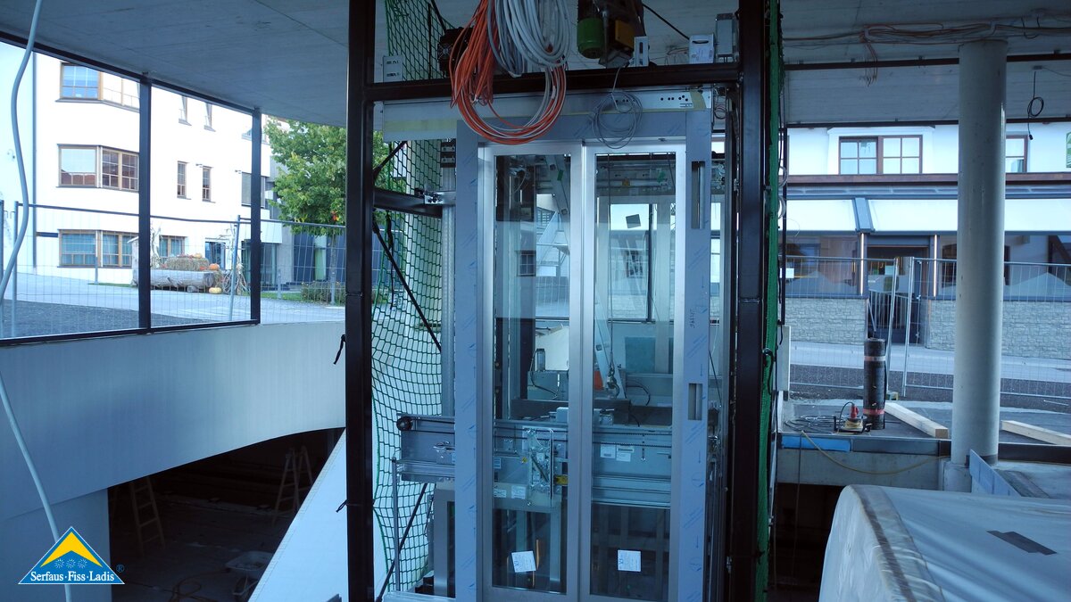 Der neue Aufzug in der Station Kirche der U-Bahn Serfaus in Serfaus Fiss Ladis in Tirol | © Serfaus Fiss Ladis