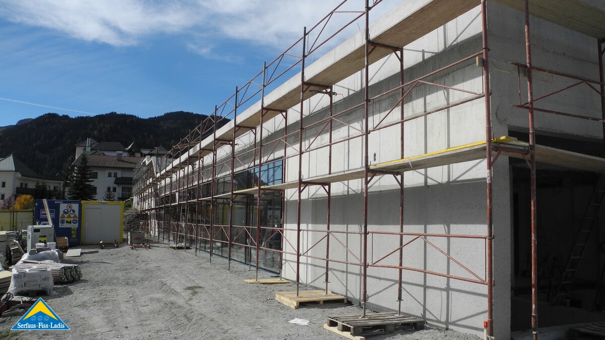 Bei der U-Bahn Station Parkplatz starten die Außenarbeiten | © Serfaus Fiss Ladis