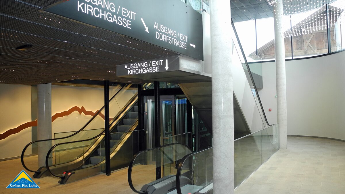 Der neue U-Bahn Ausgang in Serfaus in Richtung Kirchgasse | © Serfaus-Fiss-Ladis