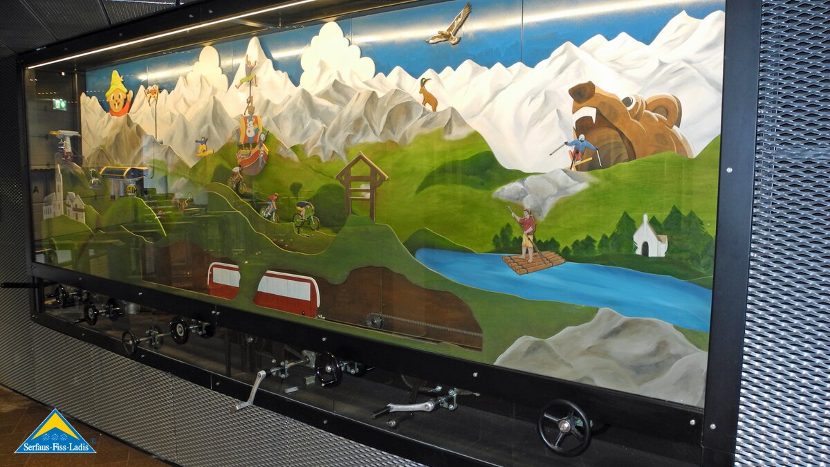 Die Erlebnismaschine bei der neuen U-Bahn in Serfaus Fiss Ladis in Tirol | © Serfaus-Fiss-Ladis