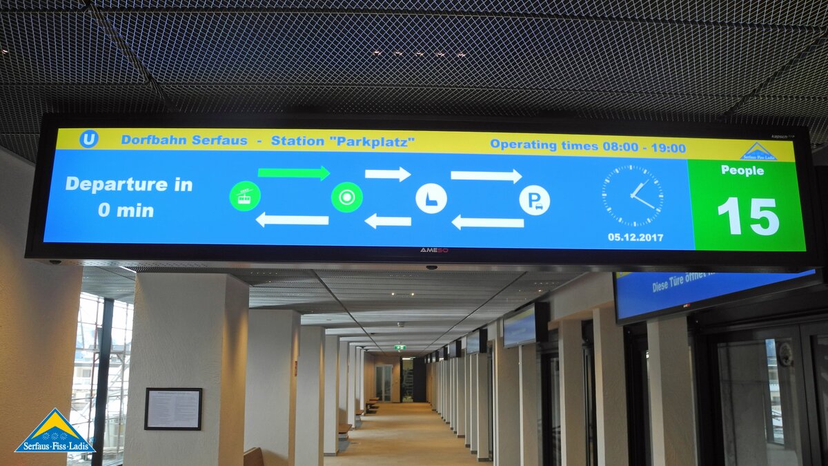 Die neue U-Bahn Station Parkplatz in Serfaus in Tirol | © Andreas Schalber