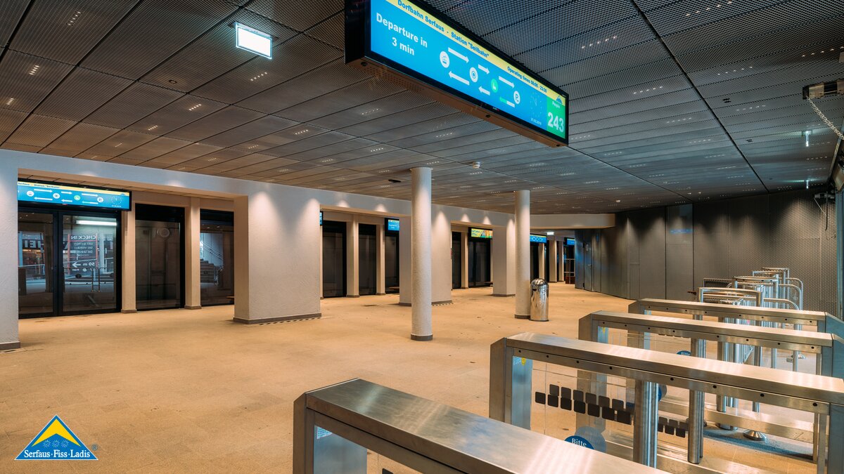 Die neue U-Bahn Station Seilbahn in Serfaus-Fiss-Ladis in Tirol | © Andreas Schalber