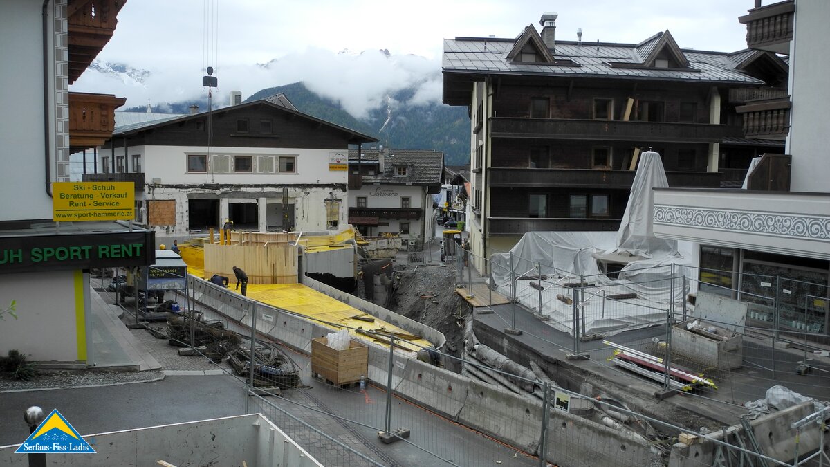 Der Bereich Zentrum ist weiterhin gesperrt | © Serfaus-Fiss-Ladis