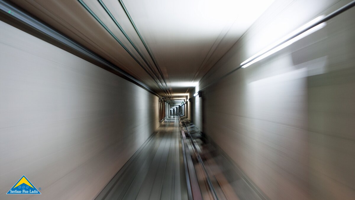 Der Tunnel der U-Bahn in Serfaus in Tirol | © Serfaus-Fiss-Ladis