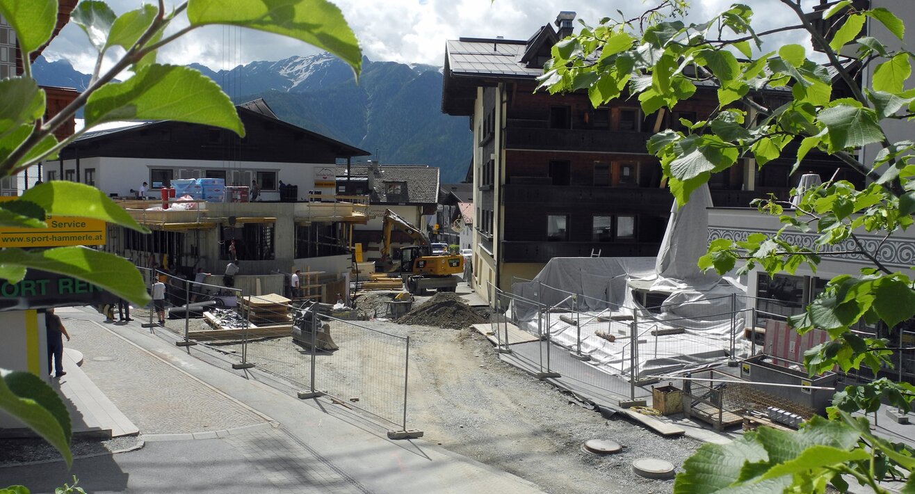 Der Umbau der U-Bahn Station Zentrum in Serfaus in Tirol schreitet zügig voran | © Serfaus-Fiss-Ladis