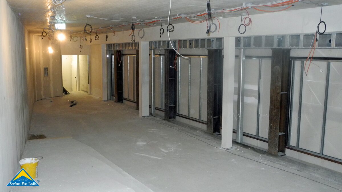 In der Station Zentrum der U-Bahn in Serfaus sind aktuell umfangreiche Baumaßnahmen im Gang | © Serfaus-Fiss-Ladis