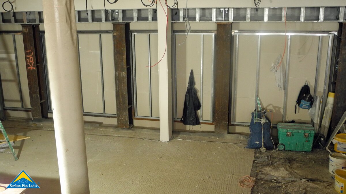 Die Arbeiten in der Station Zentrum der neuen U-Bahn in Serfaus in Tirol | © Serfaus-Fiss-Ladis