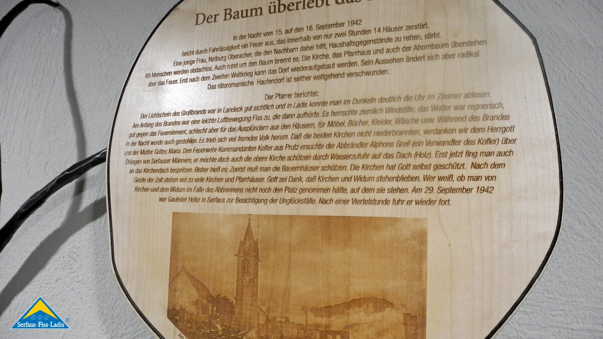 Die Geschichte über den Ahornbaum in Serfaus in Tirol | © Serfaus-Fiss-Ladis