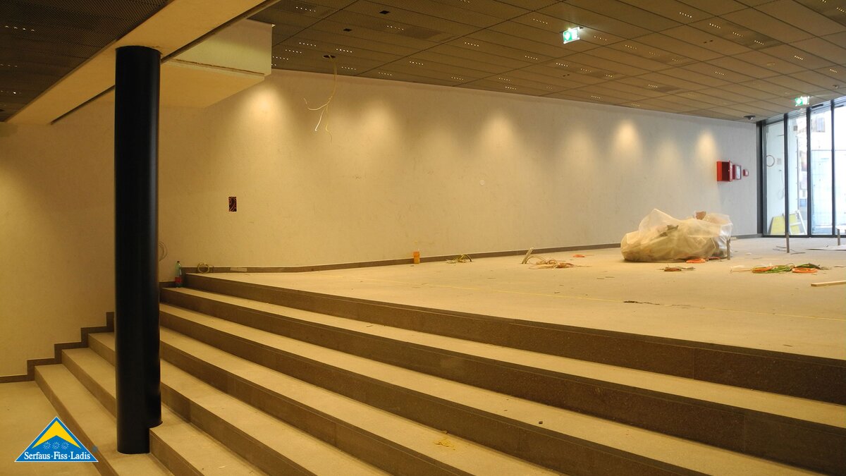 Bauarbeiten an der Station Zentrum in Serfaus-Fiss-Ladis in Tirol | © Serfaus-Fiss-Ladis