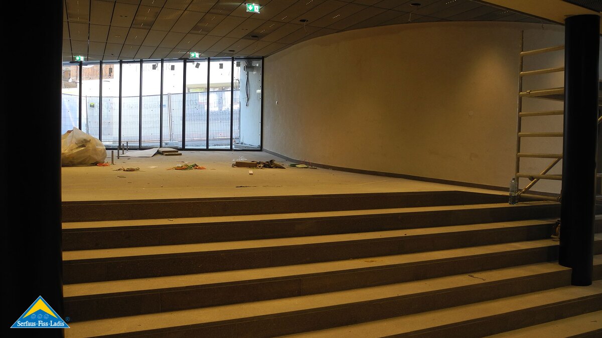 Bauarbeiten an der Station Zentrum in Serfaus-Fiss-Ladis in Tirol Österreich | © Serfaus-Fiss-Ladis