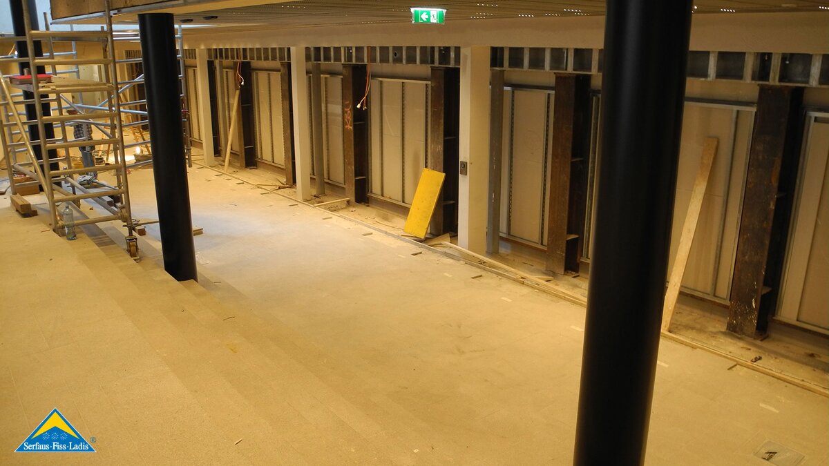 Die Bauarbeiten an der U-Bahn Station Zentrum in Serfaus-Fiss-Ladis in Tirol laufen | © Serfaus-Fiss-Ladis