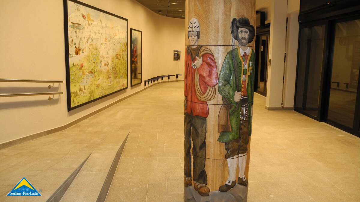 Die neue U-Bahn Station Zentrum in Serfaus-Fiss-Ladis in Tirol ist den Serfauser Vereinen gewidmet | © Serfaus-Fiss-Ladis