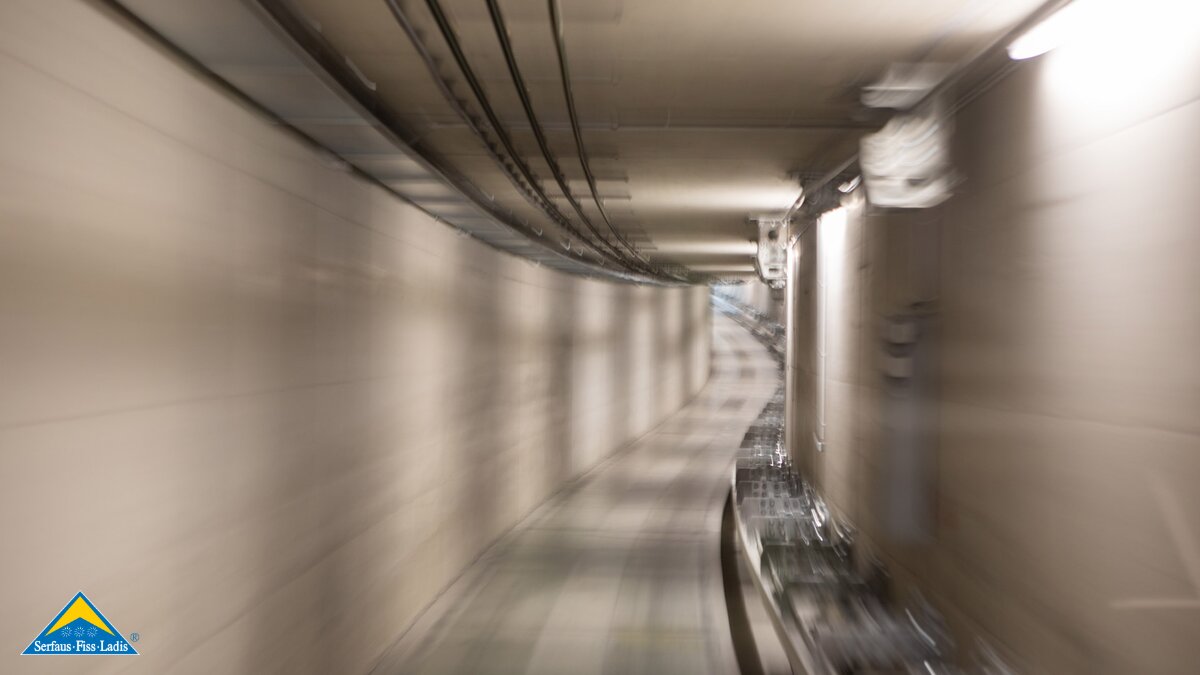 Der U-Bahn Tunnel in Serfaus-Fiss-Ladis in Tirol | © Andreas Kirschner