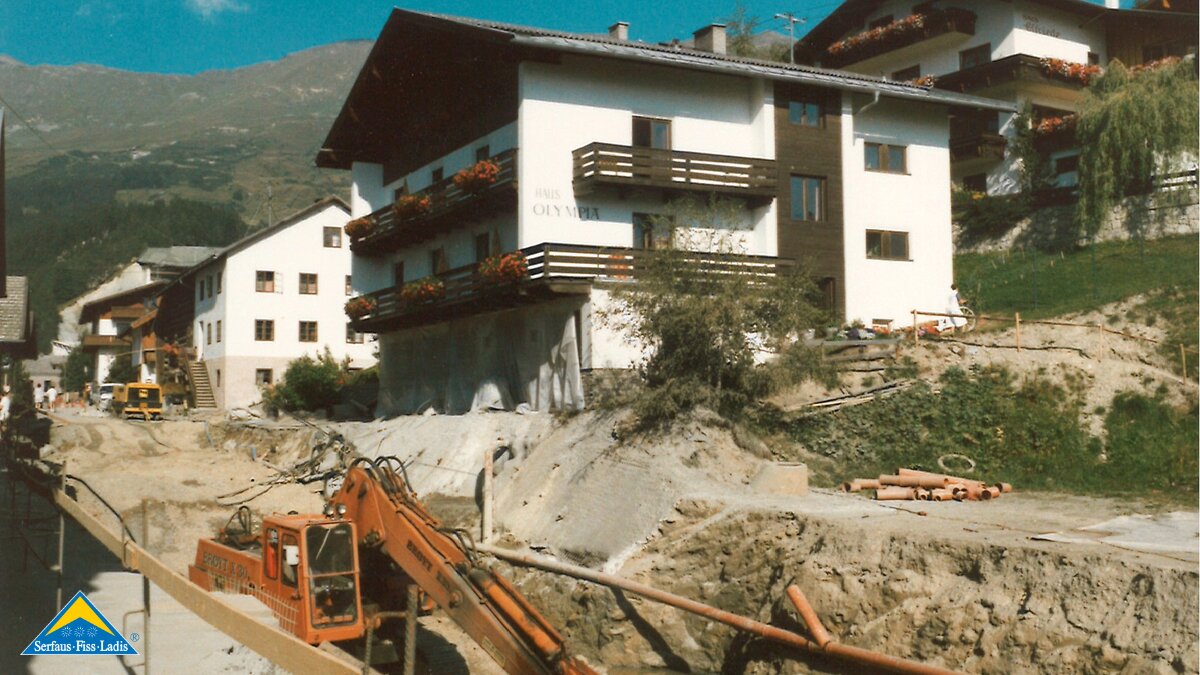 Grabungsarbeiten für die U-Bahn Serfaus in Tirol Österreich | © Seilbahn Komperdell GmbH