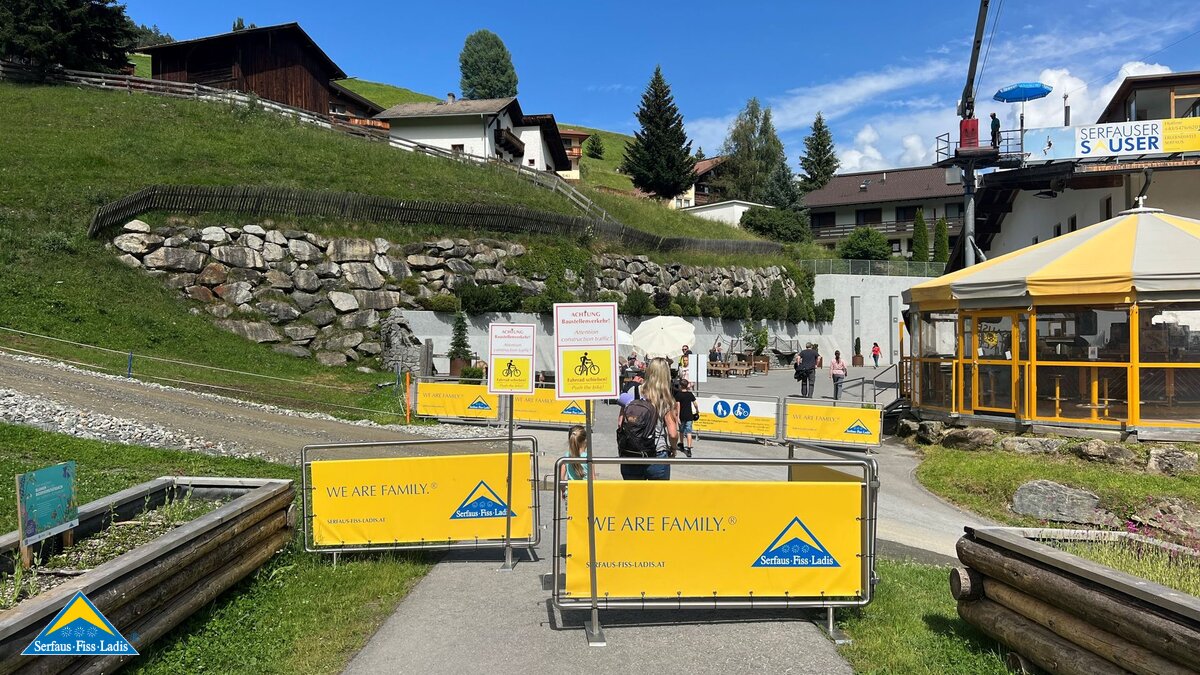 Bau neue Komperdellbahn in Serfaus-Fiss-Ladis Zugang Sunliner in Serfaus | © Seilbahn Komperdell GmbH