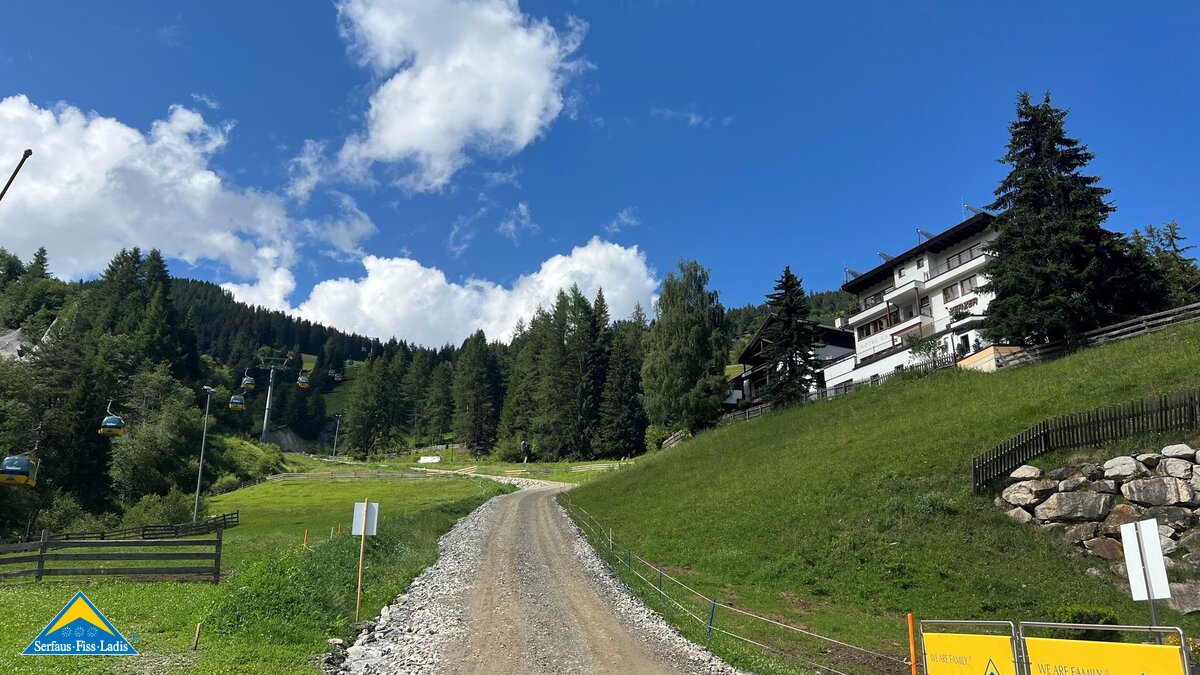 Bau neue Komperdellbahn in Serfaus-Fiss-Ladis Baustellenbereich Sunliner in Serfaus | © Seilbahn Komperdell GmbH