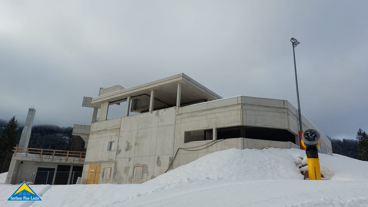 Die Zwischenstation für die neue Komperdellbahn in Serfaus-Fiss-Ladis in Tirol | © Seilbahn Komperdell GmbH