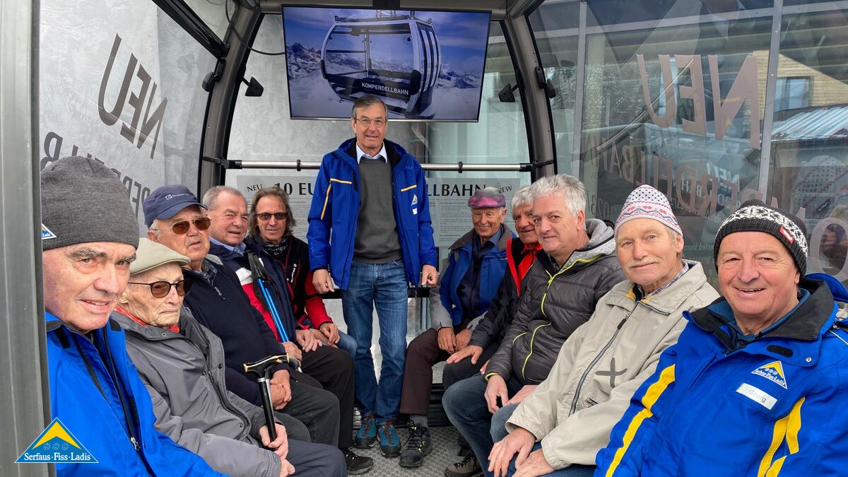 In der neuen Komperdellbahn in Serfaus-Fiss-Ladis finden 10 Personen Platz | © Seilbahn Komperdell GmbH