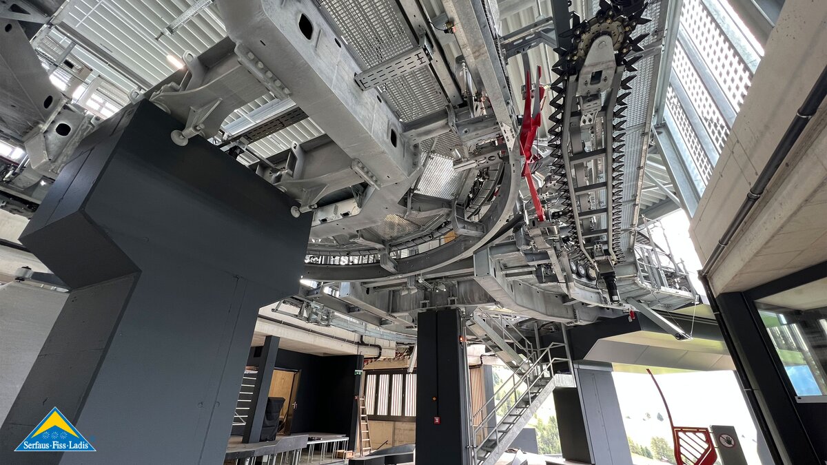 Die Zwischenstation der neuen Komperdellbahn in Serfaus Fiss Ladis in Tirol | © Seilbahn Komperdell GmbH