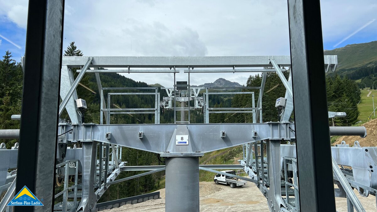 Die Zwischenstation der neuen Komperdellbahn in Serfaus Fiss Ladis in Tirol | © Seilbahn Komperdell GmbH